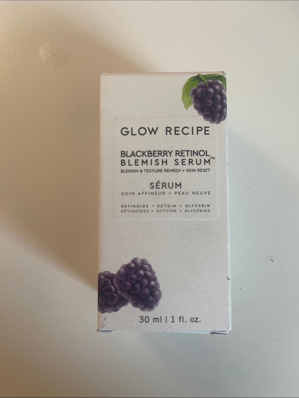 Glow Recipe Blackberry Retinol Blemish Serum — White & Purple